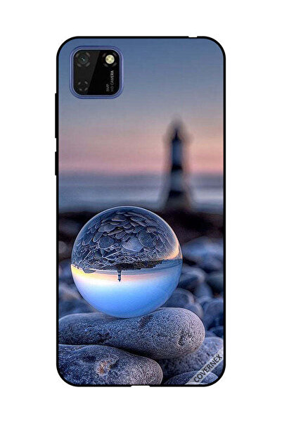 Covernex غطاء حماية لهاتف هواوي Y5P، تصوير رائع للطبيعة في زجاج دائري