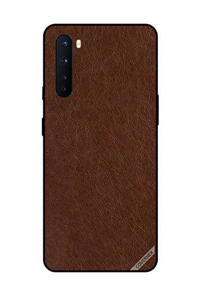 Covernex غطاء حماية لهاتف OnePlus Nord بنمط جلدي بني داكن