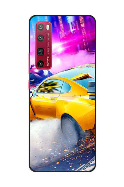 Covernex غطاء حماية لهاتف هواوي نوفا 7 برو - سيارة صفراء