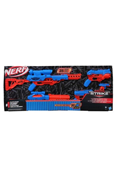 Hasbro Set Blaster Nerf Alpha Strike, Albastru și Roșu
