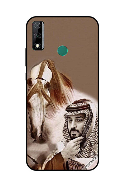 Covernex غطاء حماية لهاتف هواوي واي 8 اس محمد بن سلمان أمام حصان