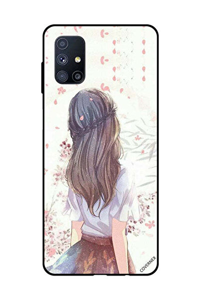Covernex غطاء حماية لهاتف سامسونج جالاكسي M51 - فتاة لطيفة في تفكير عميق