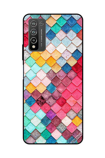 Covernex غطاء حماية لهاتف Honor 10X Lite بنمط مربع ماسي