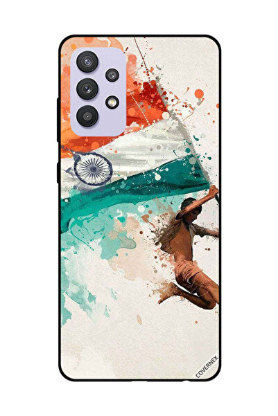 Covernex غطاء حماية لهاتف سامسونج جالاكسي A32 5G يحمل علم الهند أثناء الطيران