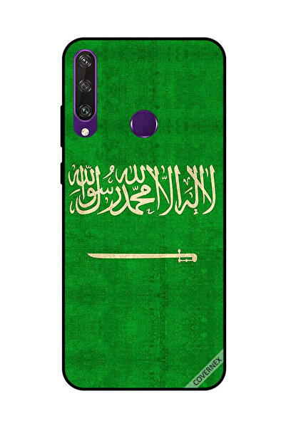 Covernex غطاء حماية لهاتف هواوي Y6P بعلم المملكة العربية السعودية العتيق