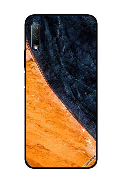 Covernex غطاء حماية لهاتف Honor 9X بنمط طلاء أصفر وأسود