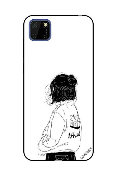 Covernex غطاء حماية لهاتف هواوي Y5P فتاة تفكر بعمق كبير