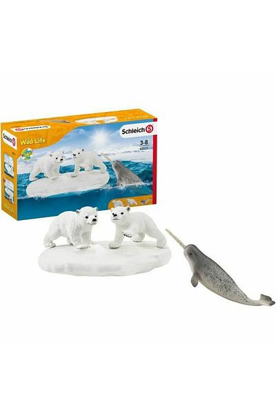 SCHLEICH Schleich Wild Animal Set Polar Bear Slide, 3 years+