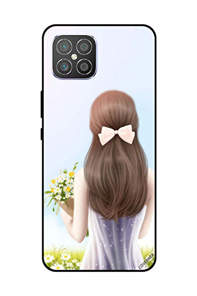 Covernex غطاء حماية لهاتف هواوي نوفا 8 SE فتاة جميلة تحمل الزهور