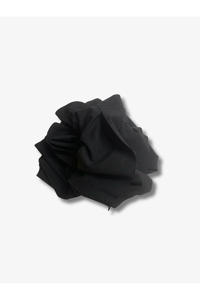 Yiğit Kumaş Flowing Flexible Suit Polyester Combed Fabric, Piece 85X150 cm Black Color