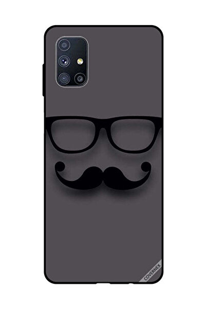 Covernex غطاء حماية لهاتف سامسونج جالاكسي M51 - أسود زجاجي وشارب