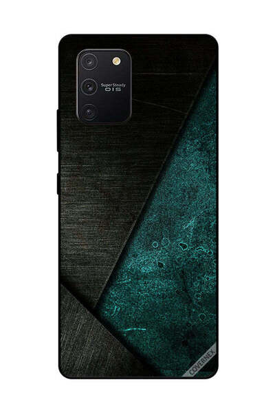 Covernex غطاء حماية لهاتف سامسونج جالاكسي S10 لايت بنمط أسود وأخضر غامق