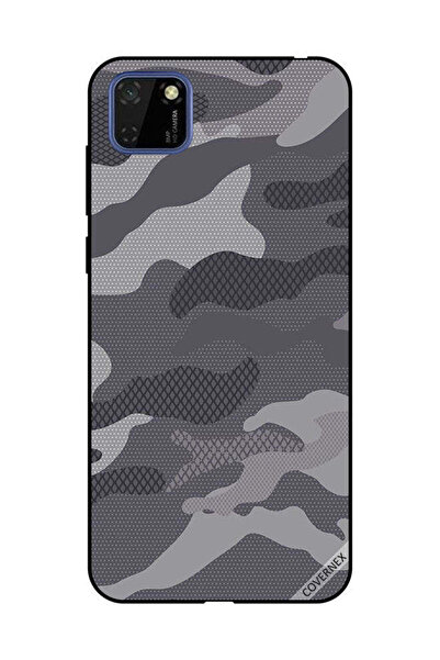 Covernex غطاء حماية لهاتف هواوي Y5P بنمط مموه رمادي
