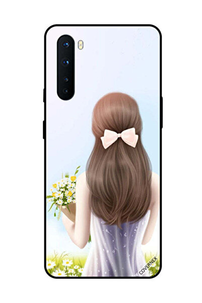Covernex غطاء حماية لهاتف OnePlus Nord فتاة جميلة تحمل الزهور