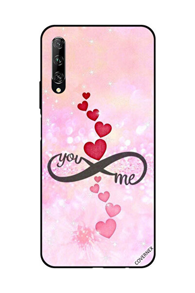 Covernex غطاء حماية لهاتف هواوي Y9S قلوب حمراء ووردية أنت إنفينيتي مي