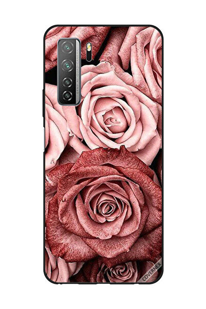 Covernex غطاء حماية لهاتف هواوي نوفا 7SE/P40 لايت 5G - زهور الخوخ