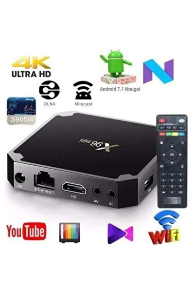 X96 Mini Android TV BoxX96 Mini,Quad Core RAM 2GB ROM 16GB Dual WiFi 2.4G/5.8G 4K HDR+,With Remote
