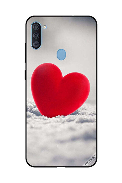 Covernex غطاء حماية لهاتف سامسونج جالاكسي A11 بتصميم قلب أحمر جميل