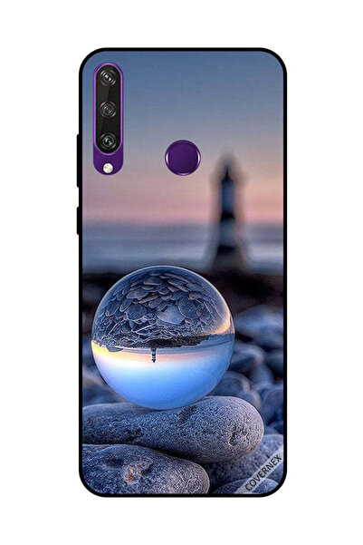Covernex غطاء حماية لهاتف هواوي Y6P، تصوير رائع للطبيعة في زجاج دائري