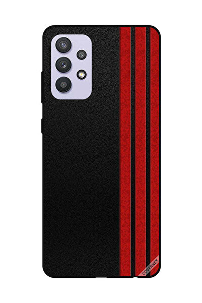 Covernex غطاء حماية لهاتف سامسونج جالاكسي A32 5G بثلاثة خطوط عمودية حمراء