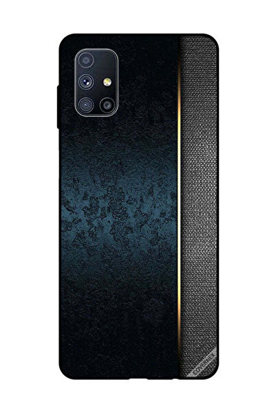Covernex غطاء حماية لهاتف سامسونج جالاكسي M51 بنقشة جلد أخضر داكن