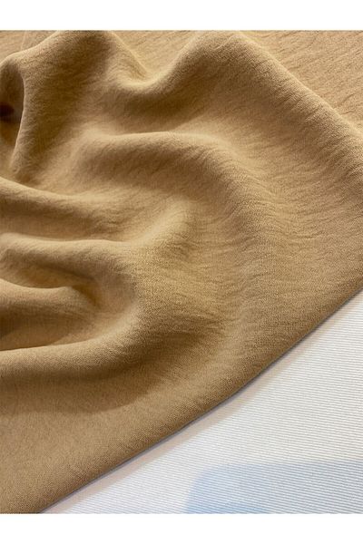 Yiğit Kumaş Sofia Linen Fabric Dark Beige Color