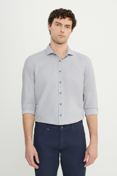 ALTINYILDIZ CLASSICS Βαμβακερό πουκάμισο Oxford εφαρμοστό με λεπτή εφαρμογή, ...