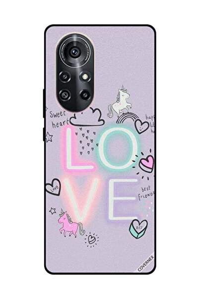 Covernex غطاء حماية لهاتف هواوي نوفا 8 برو 5G - قلب حلو، حب، وحيد القرن