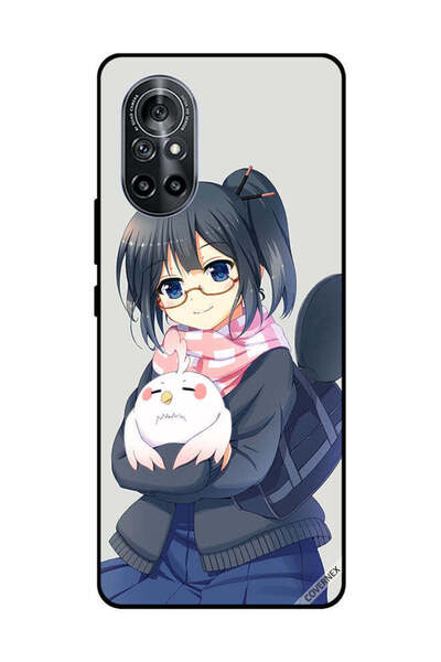 Covernex غطاء حماية لهاتف هواوي نوفا 8 5G فتاة تحمل حيوانًا أليفًا