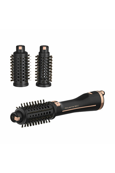 REAL FEEL Perie de păr electrică, Rowenta CF9620, 750W, negru/auriu