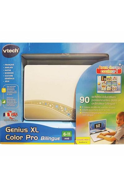 Duracell VTech Genius XL Pro interactive laptop, FR-EN, +6 years