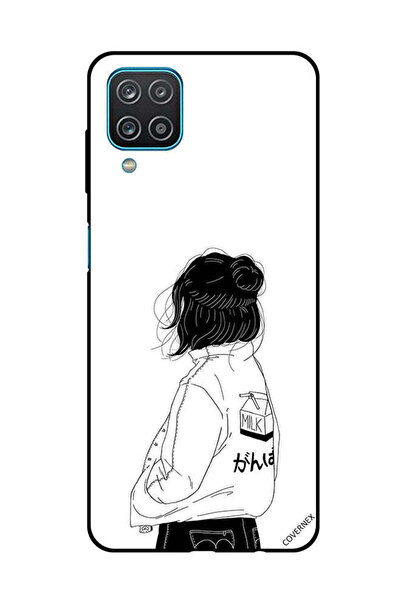 Covernex غطاء حماية لهاتف سامسونج جالاكسي A12/M12 فتاة تفكر بعمق كبير