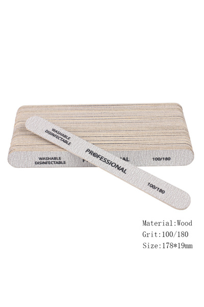 Choice 100 180 50 قطعة مبرد أظافر احترافي 80/100/180/240 رمادي كتلة تلميع أظافر متنوعة الطراز لوح صنفرة