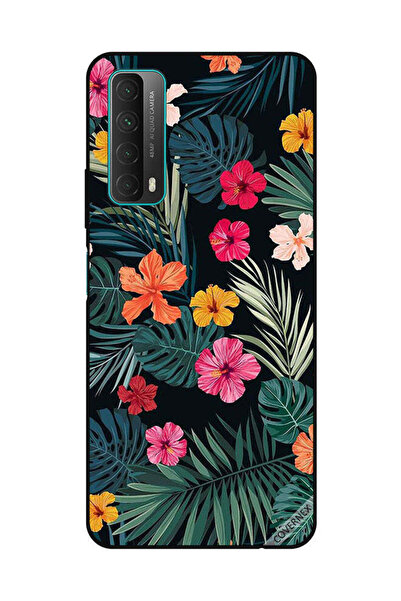 Covernex غطاء حماية لهاتف هواوي Y7A/P Smart 2021 متعدد الألوان زهور وريش أخضر...