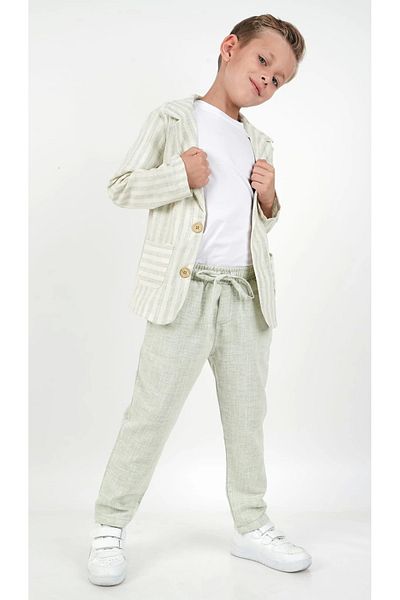 Mc Emirix Kids Wear 3-Piece Jacket Sports Suit Filament Striped