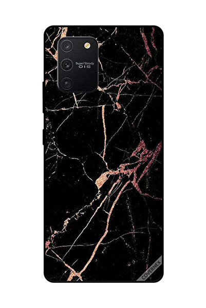 Covernex غطاء حماية لهاتف سامسونج جالاكسي S10 لايت بنمط رخامي أسود