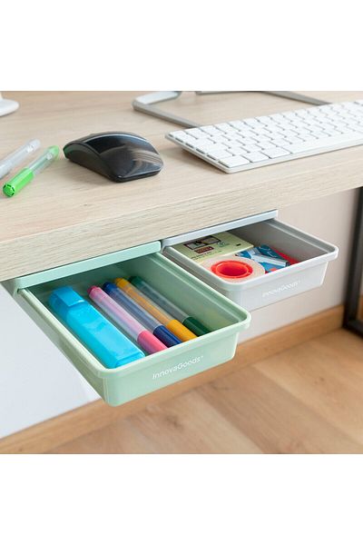 InnovaGoods Adhesive desk drawer set, 2 units