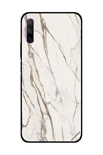 Covernex غطاء حماية لهاتف Honor 9X Pro بنمط رخامي أبيض متشقق