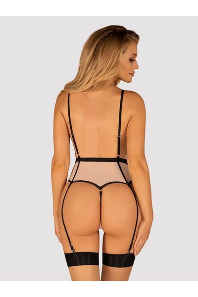 obsessive Lace Bodysuit, Obsessive Lilines, S/M, Pale Pink