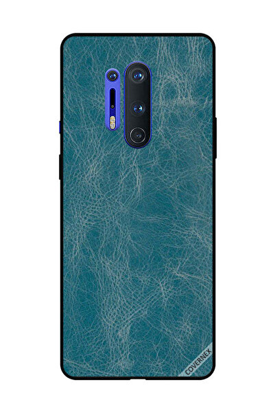 Covernex غطاء حماية لهاتف OnePlus 8 Pro بنمط جلدي أزرق