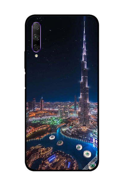 Covernex غطاء حماية لهاتف Honor 9X Pro مع منظر ليلي لوسط المدينة