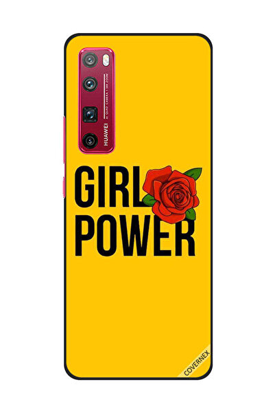 Covernex Protective Case Cover For Huawei Nova 7 Pro Girl Power Yellow