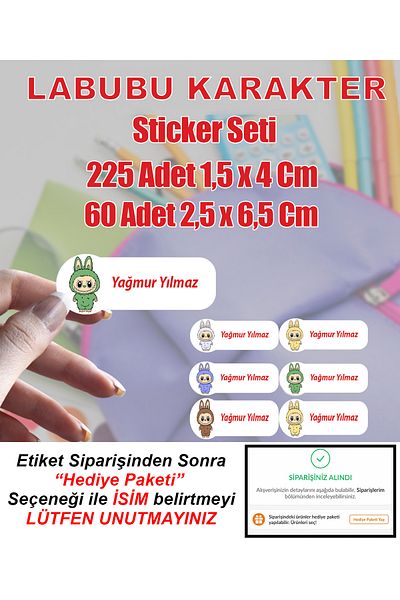 Aysprint School Label Stationery Notebook Pen Flask Bag Pen - Name Written Sticker