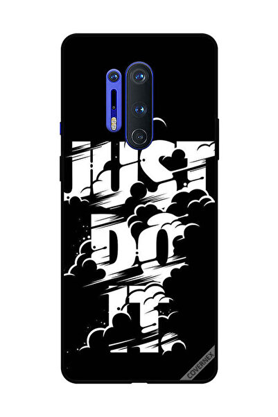 Covernex غطاء حماية لهاتف OnePlus 8 Pro - Just Do It - أبيض وأسود