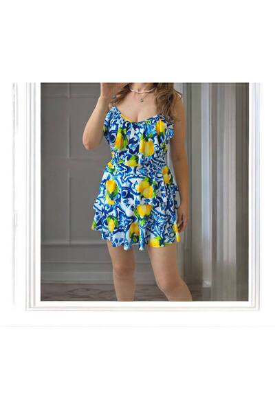 GLAMSI Rochie Damă din Lycra cu Volane – Elastică și Feminină