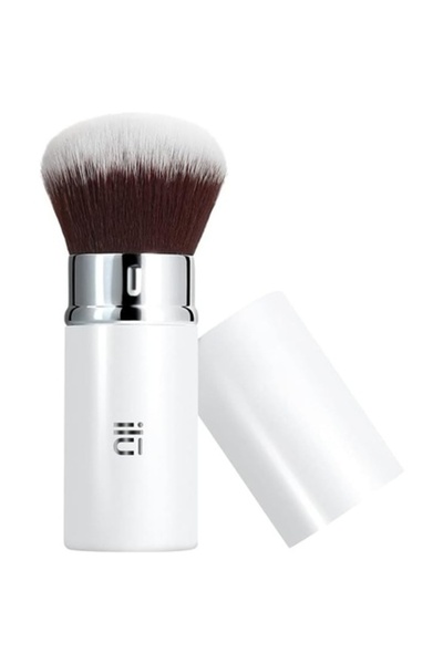 TB TOOLS FOR BEAUTY Retractable Kabuki Brush, T4B ILU 201, Silver