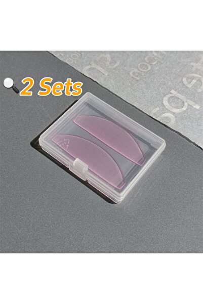 Choice1 مجموعتان من لومانسا كوريا الوردية، زوج واحد من رموش السيليكون القابلة لإعادة الاستخدام، قضيب درع، وسادة تليين الرموش