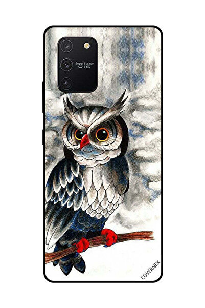 Covernex غطاء حماية لهاتف سامسونج جالاكسي S10 لايت برسومات بومة فنية