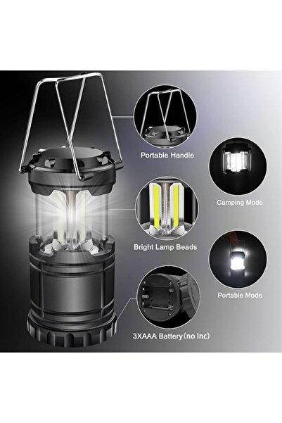 Protonust Taşınabilir Pilli El Feneri İç ve Dış Mekan Teleskopik Işık Su Geçi...