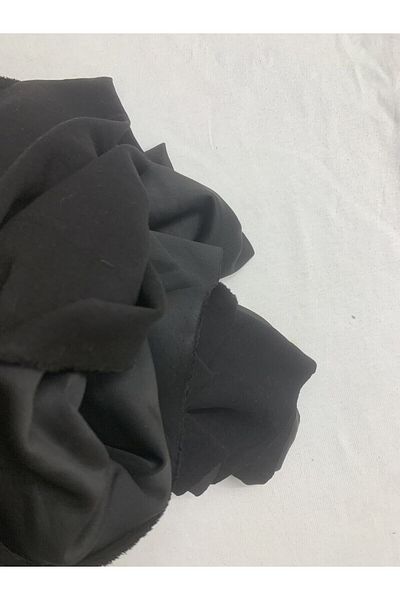 Yiğit Kumaş Flowing Flexible Suit Polyester Combed Fabric, Piece 180X150 cm Black